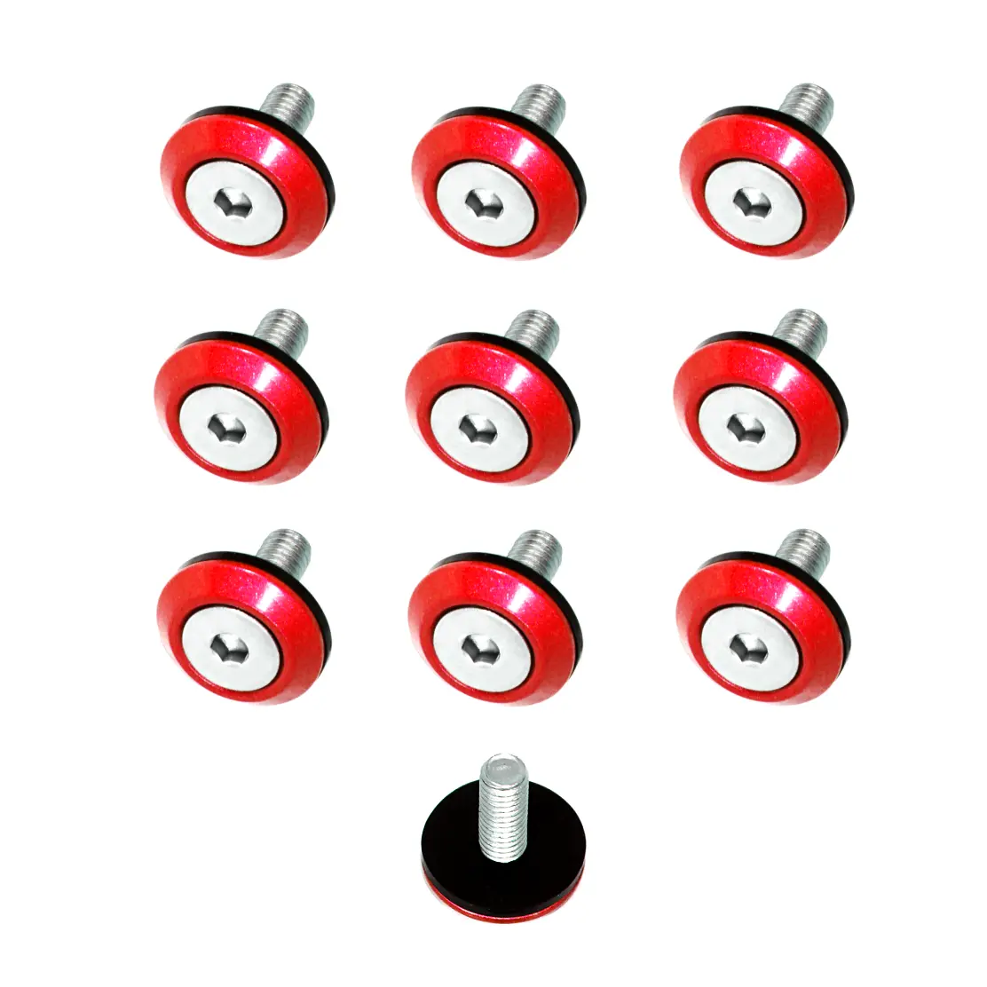 Zspec Fhsc M5x20mm Fasteners W/Washers, Stainless & Billet, 10-Pack 1