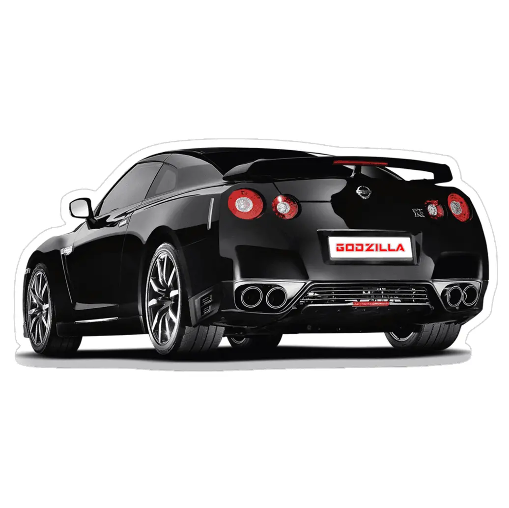 Nissan Gtr R35 Black Car Vinyl Decal / Sticker, 4.9" X 2.4" 1