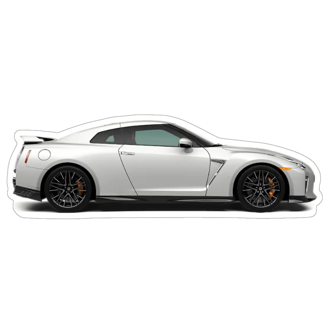 Nissan Gtr R35 White Car Vinyl Decal / Sticker, 4.9" X 1.6" 1