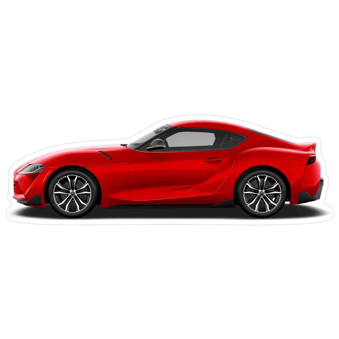 Toyota Supra Mkv Sports Car Vinyl Decal / Sticker, Red, 4.9" X 1.7" 1