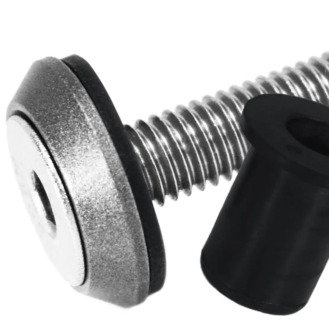 Zspec Body Kit Fastener, Low-Profile M5x20mm W/Well Nut, Stainless & Billet, Per Each 1