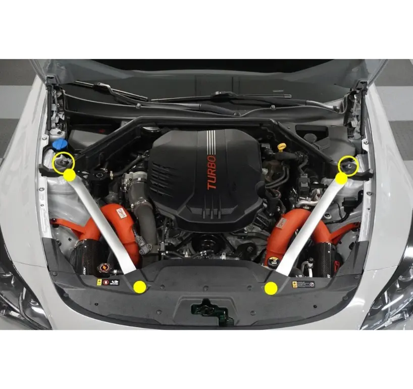 Zspec Struts & Struts Tower Brace Fastener Kit For '18+ Stinger Gt K8, Stainless & Billet 1