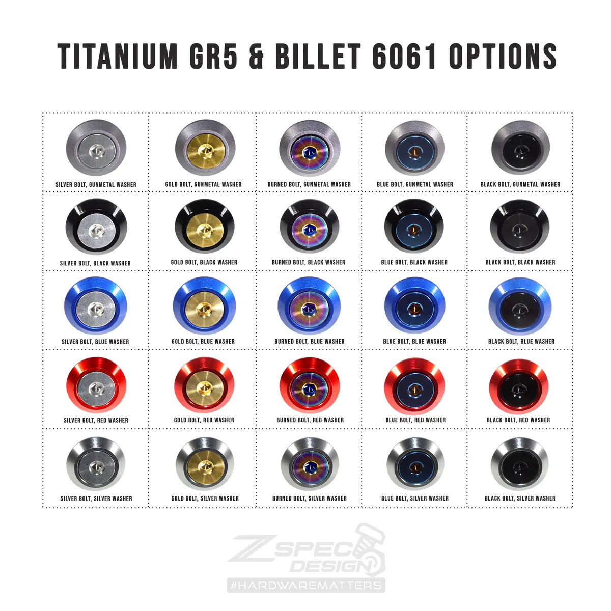 Zspec Stage-2 Dress Up Bolts® Kit For Skyline Gtr/Gt-R R32/R33,Titanium & Billet 2