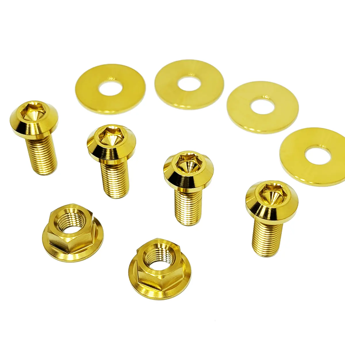Zspec Strut Brace Fasteners For Nissan 370Z, M10-1.25 Hardware, Titanium 1