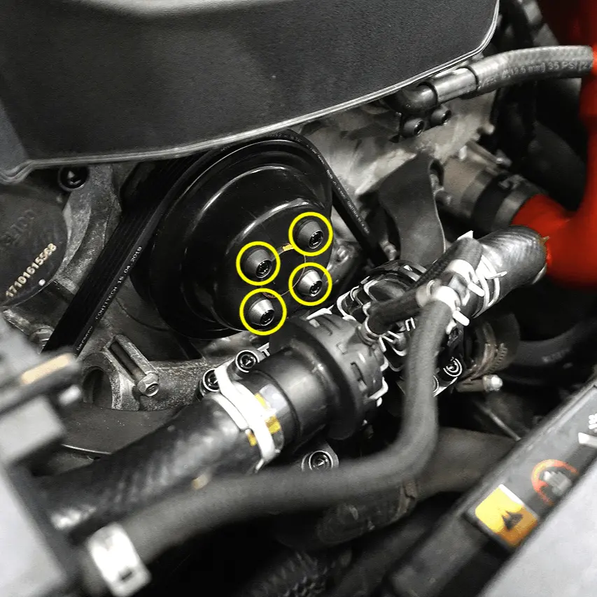 Zspec Upper-Pulley Fastener Kit For '18+ Stinger Gt, Titanium & Billet 1