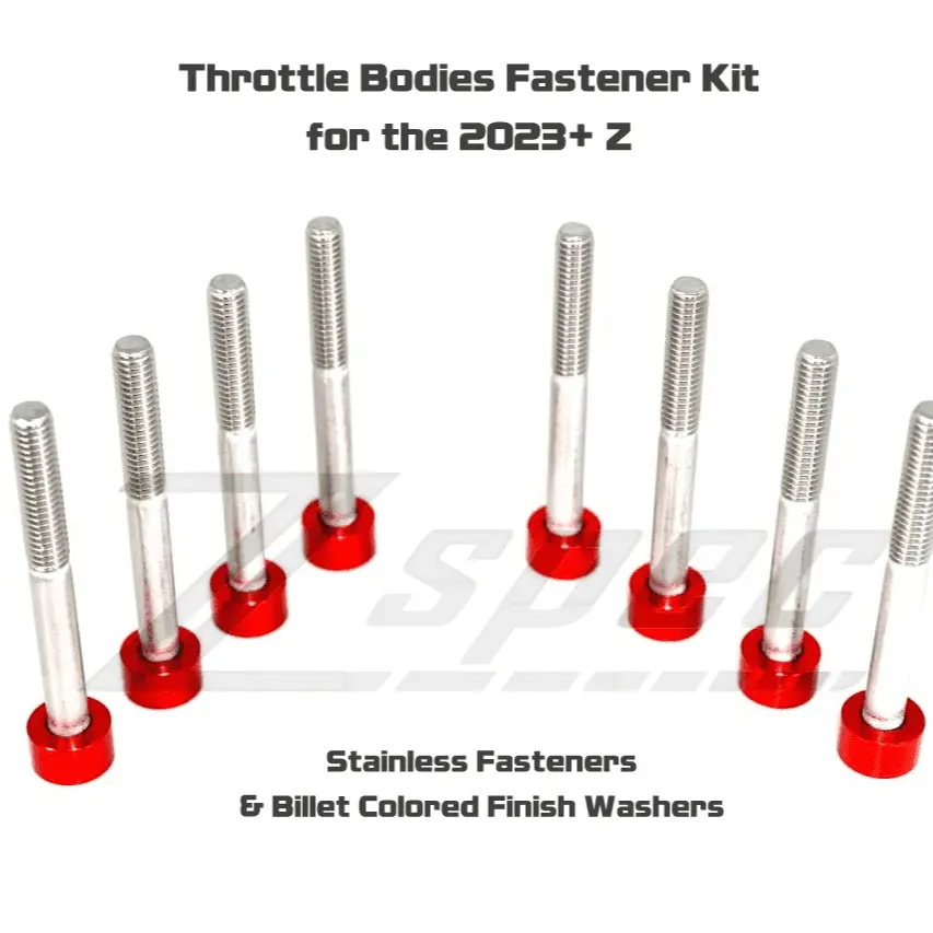 Zspec Throttle Bodies Fastener Kit For '23+ Nissan Z Rz34, Stainless & Billet 3