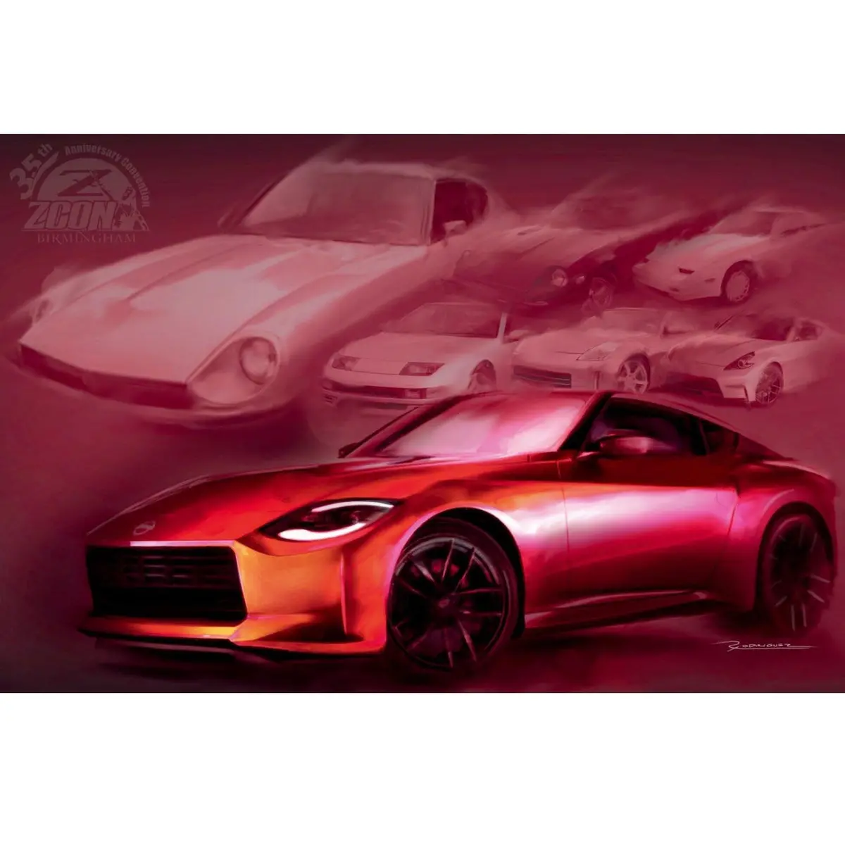 New Z "Legends" Poster Produced For Zcon 2022 Birmingham Event, 24" X 36" Size 1