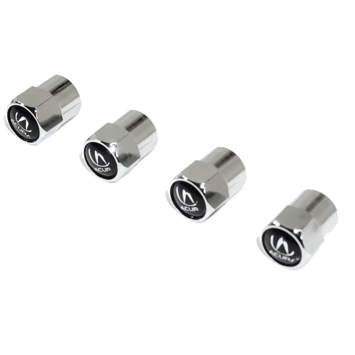 Chrome Valve Stem Tire Caps, Style: Acura 1