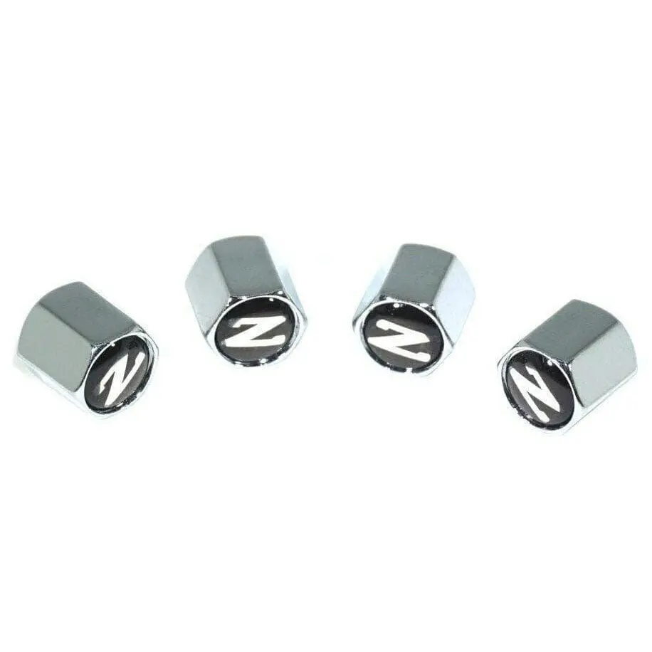 Chrome Valve Stem Tire Caps, Style: Nissan 300Zx Z31 '84-89 1