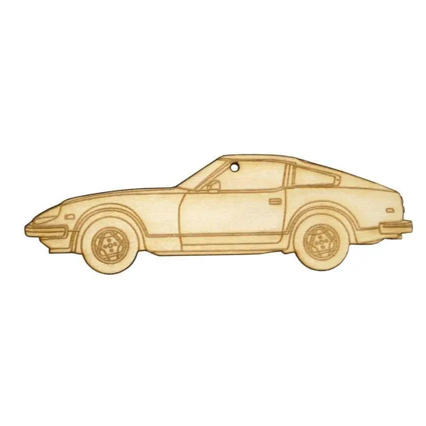 Zspec Laser-Engraved Wood Ornament, Style: Datsun 280Zx, Birch 1