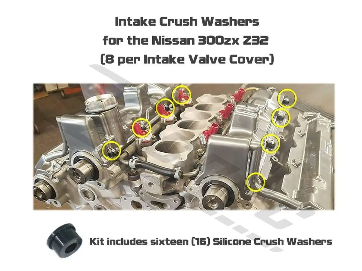 Zspec Intake Valve Covers Silicone Crush Washers For '90-99 Z32 300Zx, 16-Pack 2