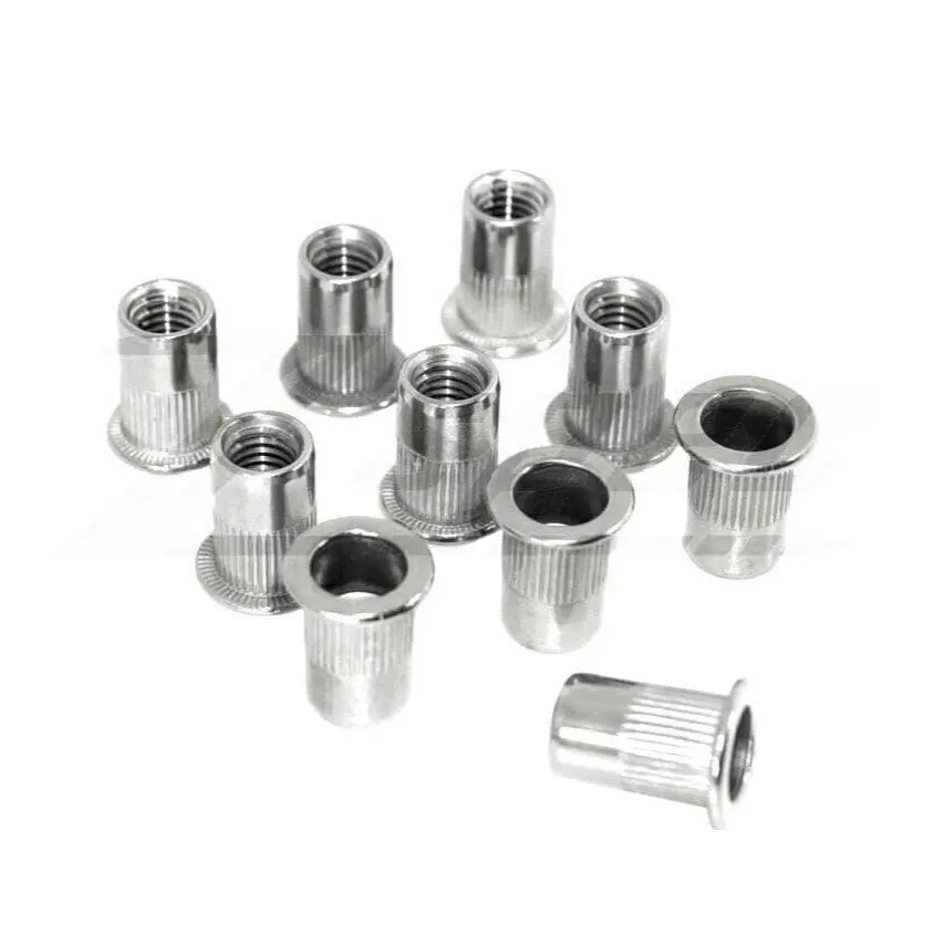 Zspec M8-1.25 Rivet Nuts, Sus304 Stainless Steel, 10-Pack 1
