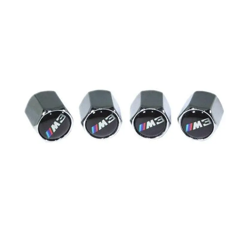 Chrome Valve Stem Tire Caps, Style: Bmw  M3 1
