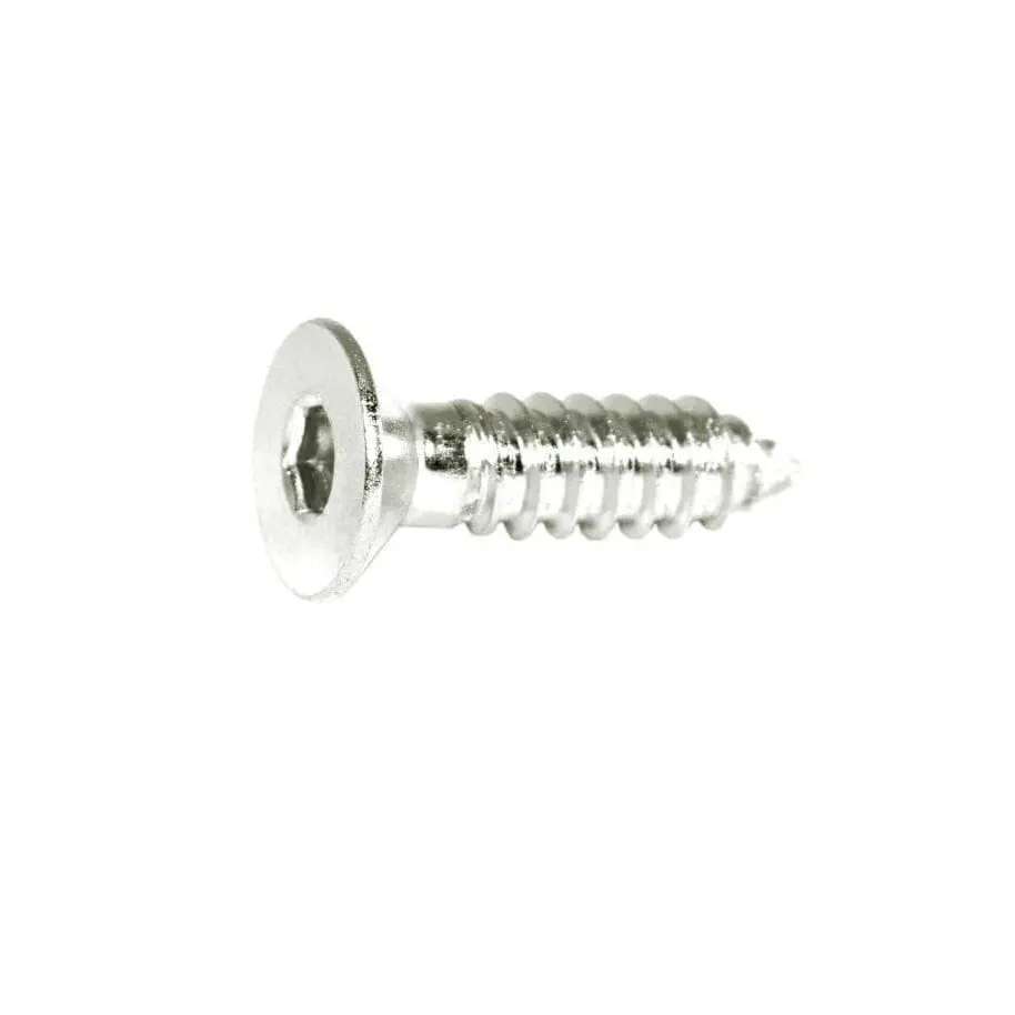 Zspec M6x20mm Coarse Flat-Head Fhsc Fasteners, Stainless, 10-Pack 1