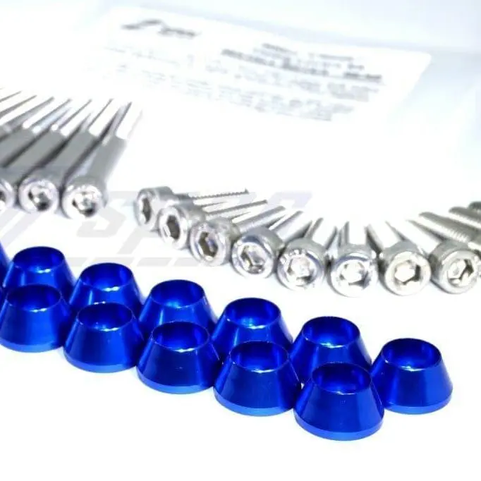 Zspec Timing Covers Dress Up Fastener For '90-96 Nissan 300Zx Z32, Stainless & Billet 4