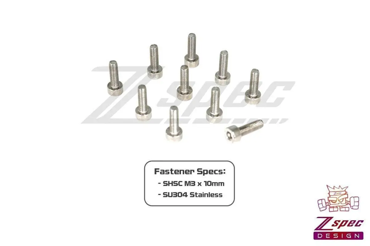 Zspec M3-0.5X10mm Fasteners, Shsc, Stainless Sus304, 10-Pack 2