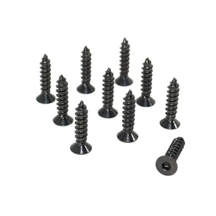 Zspec Black Fhsc M5x20mm Coarse Flat-Head Fhsc Fasteners, Stainless, 10-Pack 1