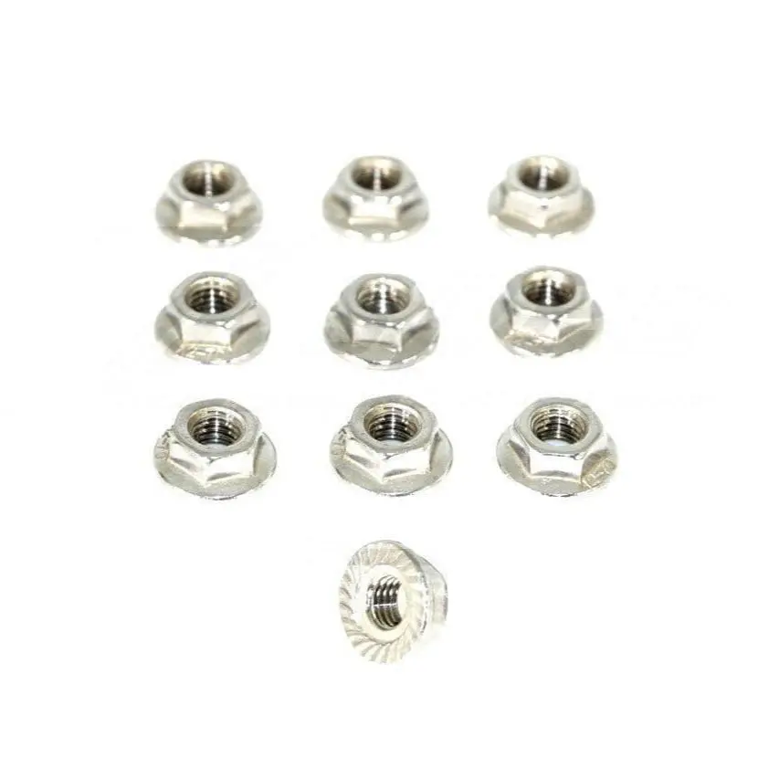 Zspec M4 Metric Flare Nuts, Sus304 Stainless Steel, 10-Pack 1