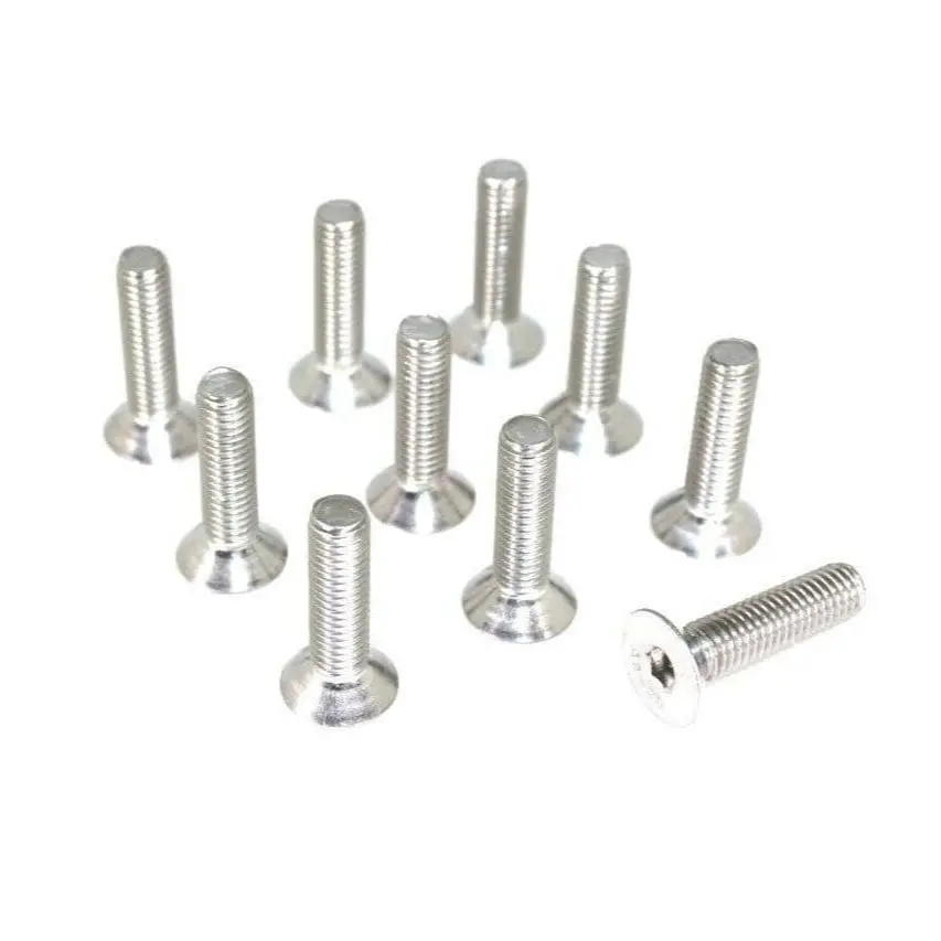 Zspec M5-0.8X25mm Fasteners, Flat-Head Fhsc, Sus304 Stainless, 10-Pack 1