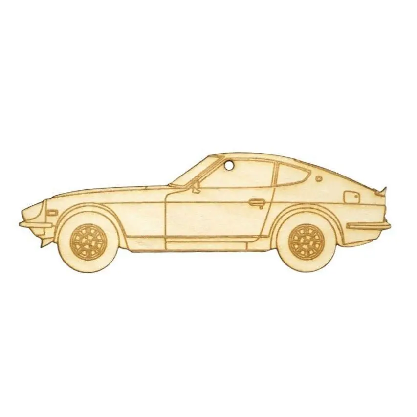 Zspec Laser-Engraved Birch Ornament, Style: S30 Datsun 1