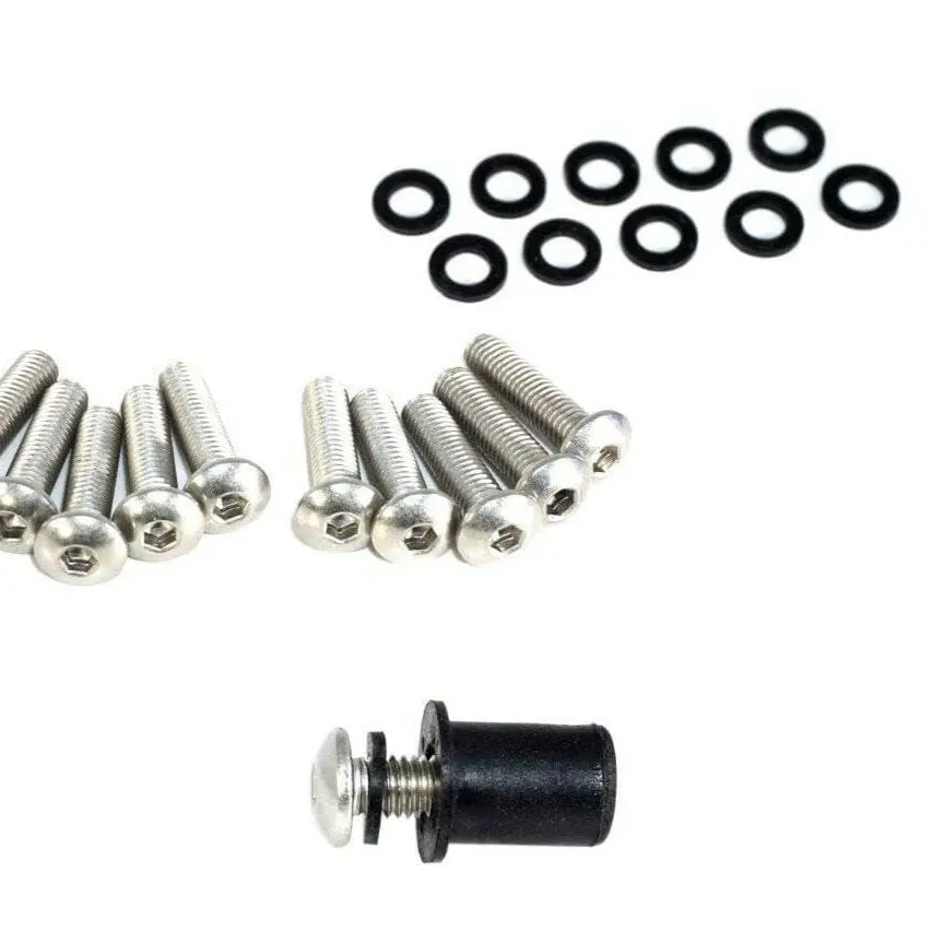 Zspec Button-Head Body Kit Fasteners, M5x20mm, Stainless, Per Each W/Well Nuts 1