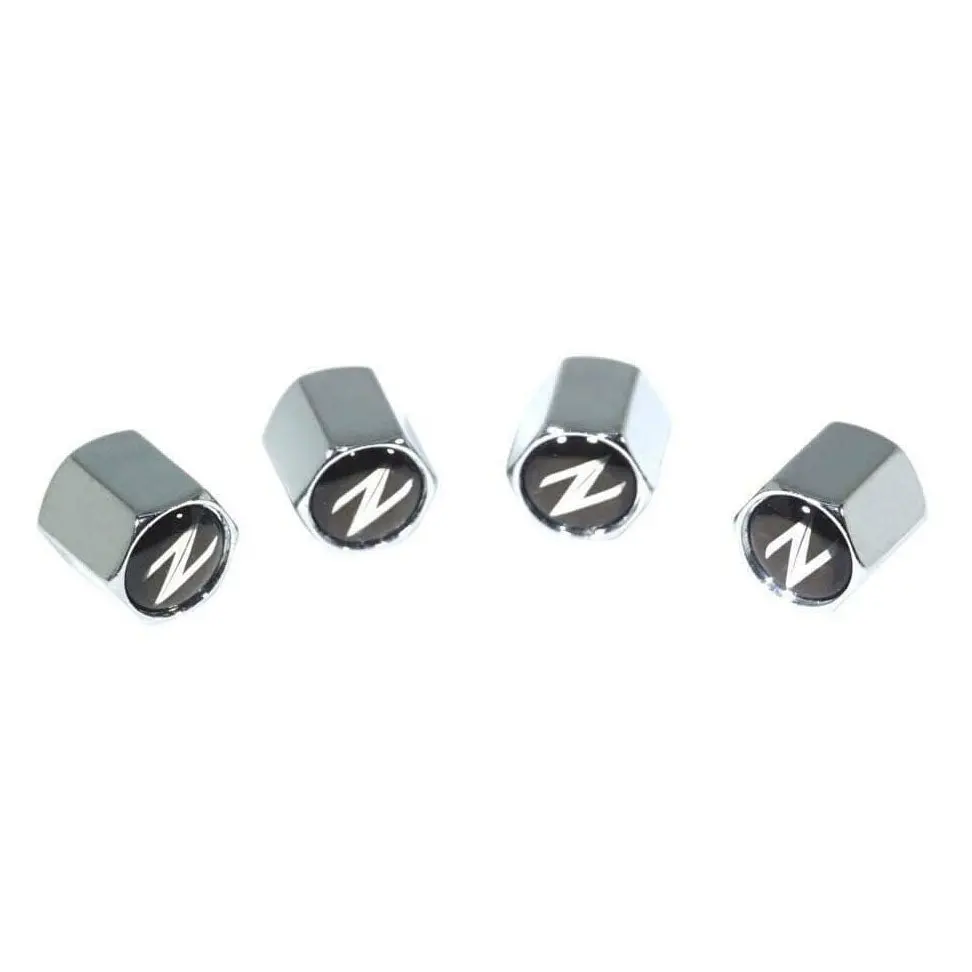 Chrome Valve Stem Tire Caps, Style: Nissan 370Z Z34 1