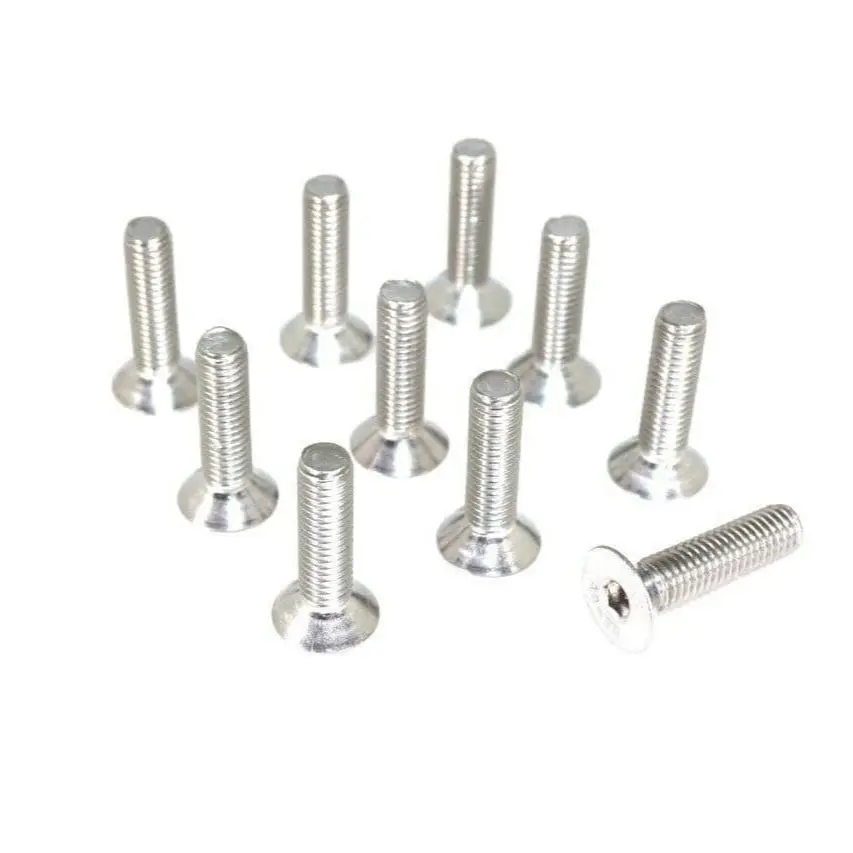 Zspec M5-0.8X20mm Fasteners, Flat-Head Fhsc, Stainless, 10-Pack 1