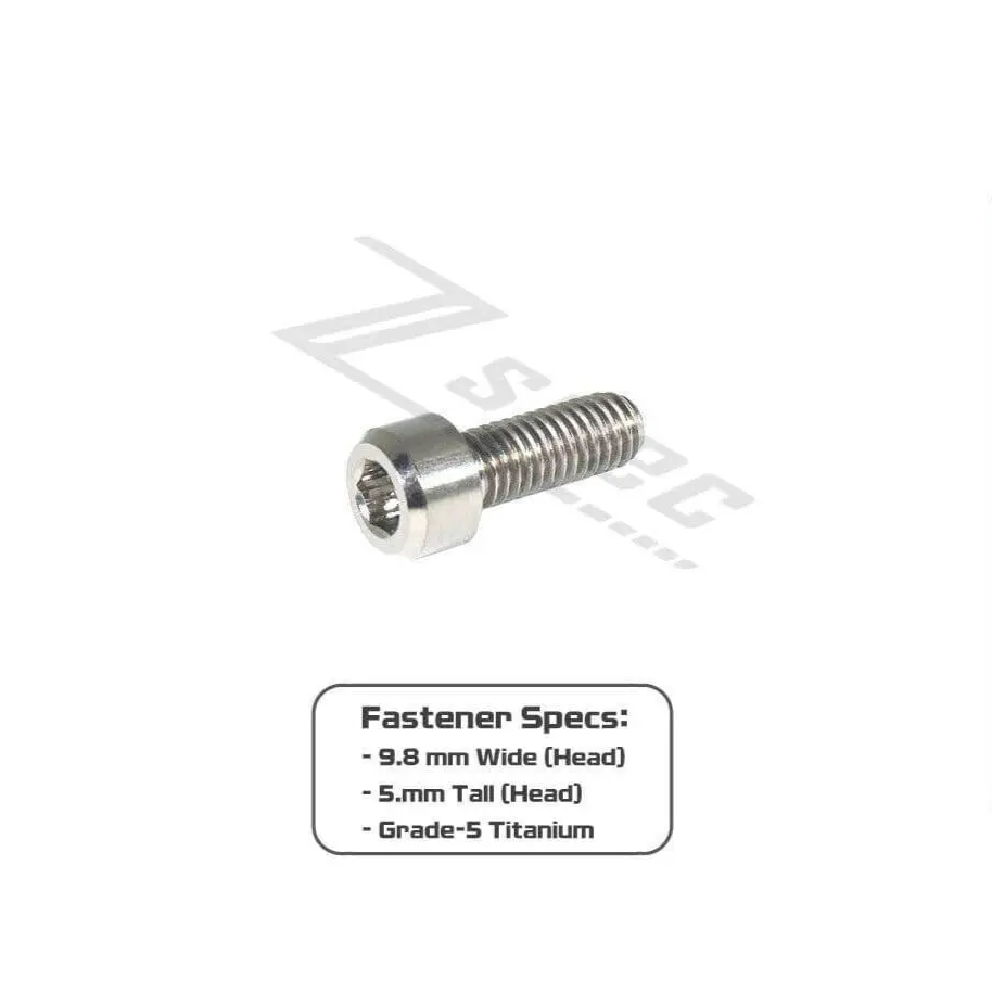 Zspec M6-1.0X16mm Socket-Cap Shsc Fastener/Bolt, Titanium Grade-5, Per Each 2
