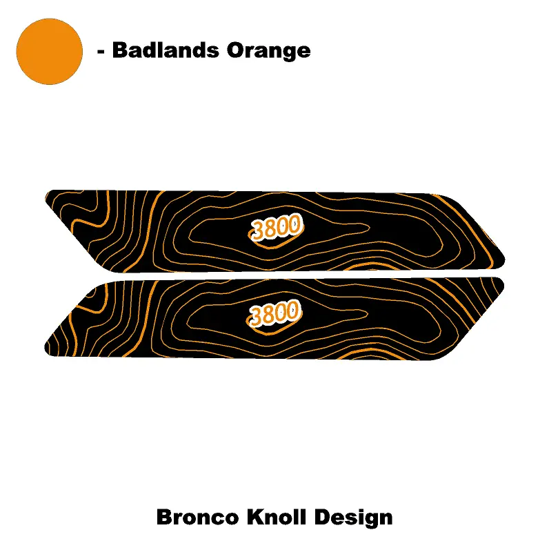 Topo Interior Rear Door Grab Handle Overlay Kit (Printed Series) - 2021+ Bronco 4 Door 49