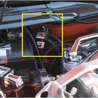 Zspec Battery Cable Bracket For '90-99 Nissan 300Zx Z32, Stainless Steel, Silver Finish 6