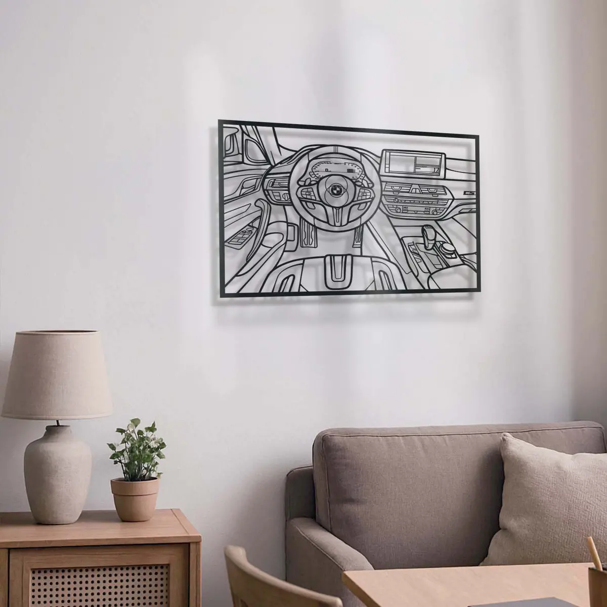 M5 Cs Driver's Cockpit Metal Frame Wall Art - Mt1465 3