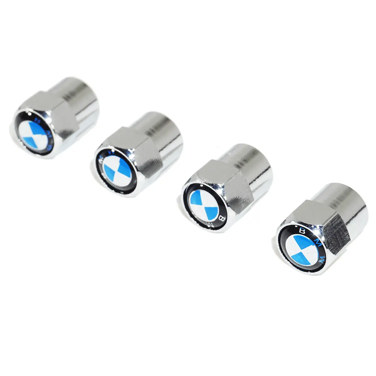 Chrome Valve Stem Tire Caps, Style: Bmw 1