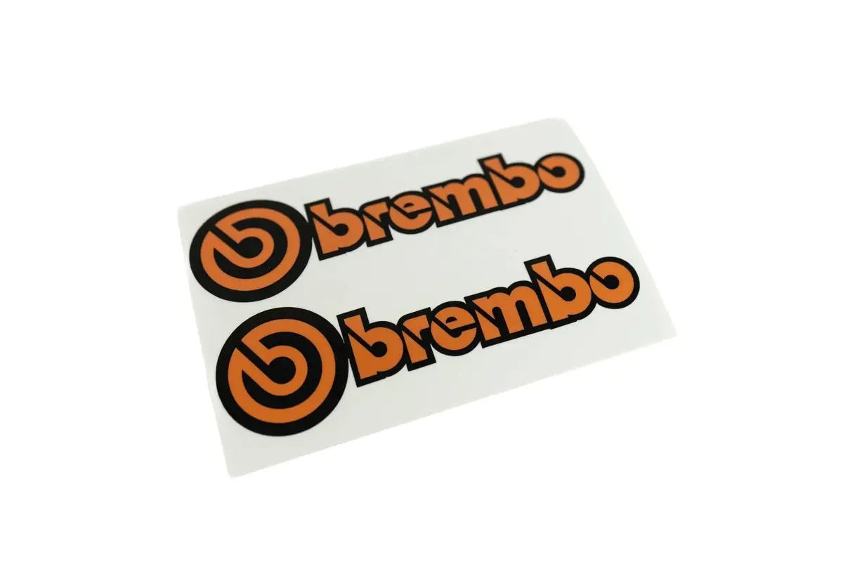 "Brembo" Brake Caliper High Temp Stickers - Custom Color Printed 1
