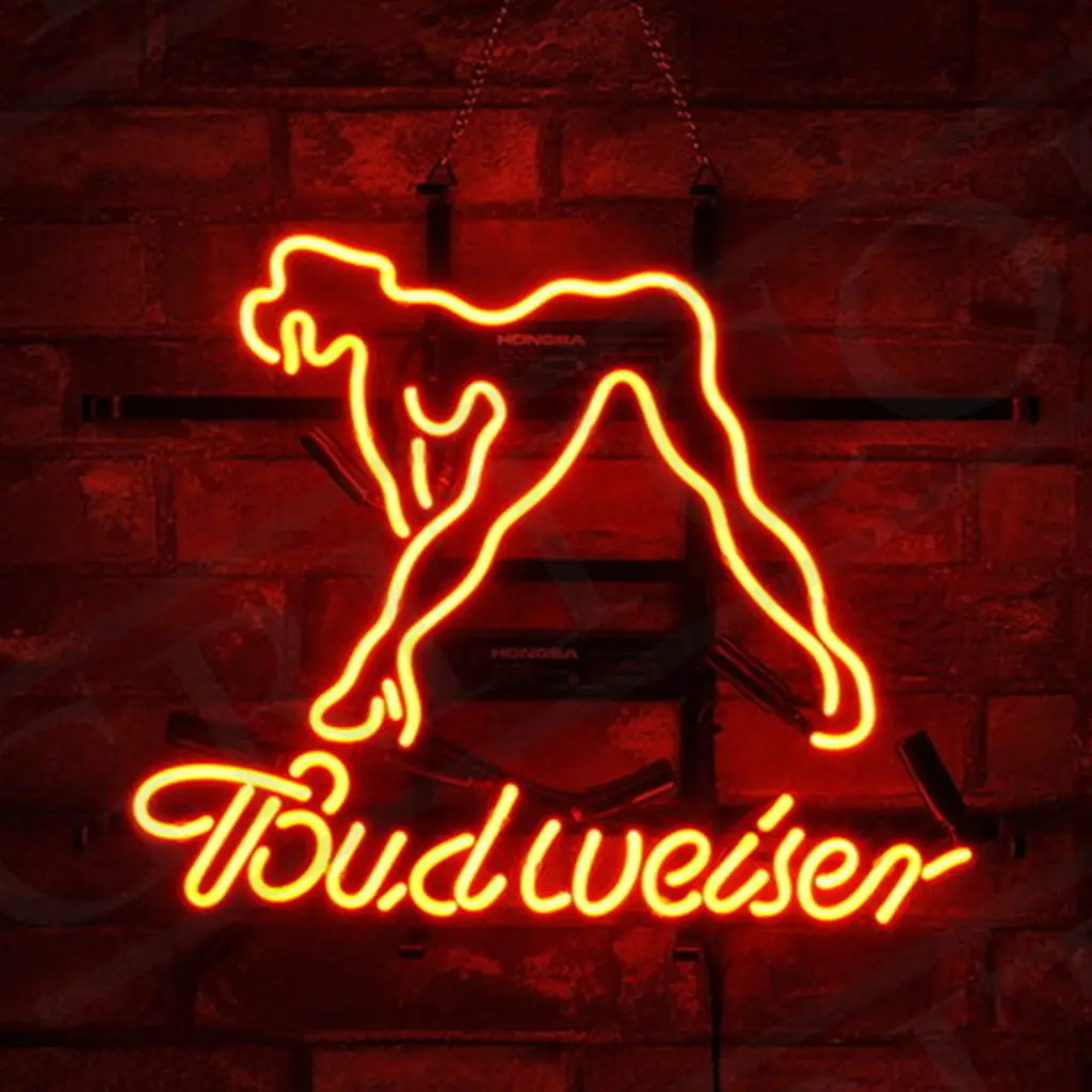 Budweiser Beer Live Nudes Sexy Girl Neon Signs 1