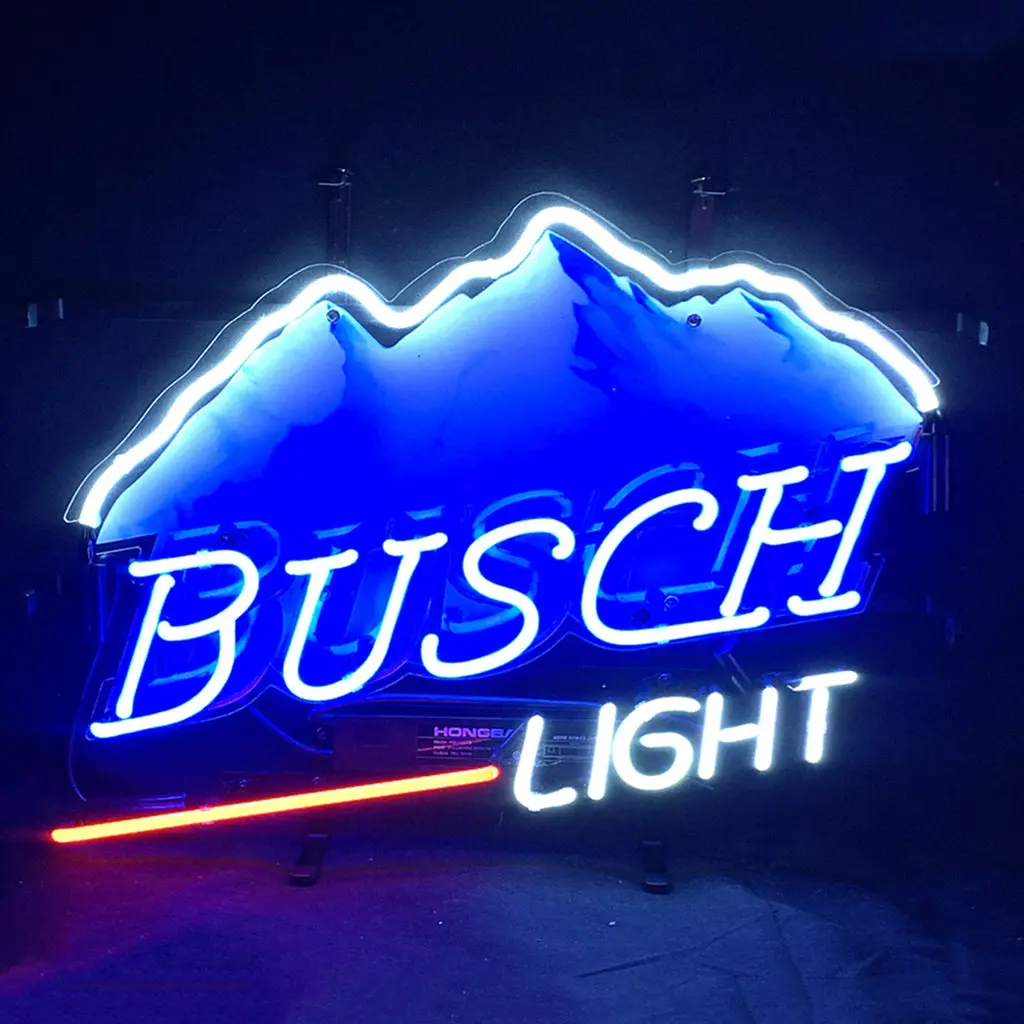 Busch Light Snow Mountain Beer Neon Signs Light 1