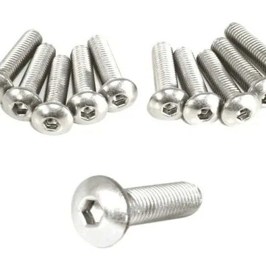 Zspec M5x20mm Button-Head Fasteners, Metric, Sus304 Stainless, 10-Pack 1