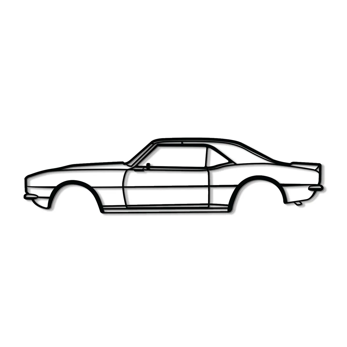 1968 Camaro Metal Car Wall Art - Mt0106 8