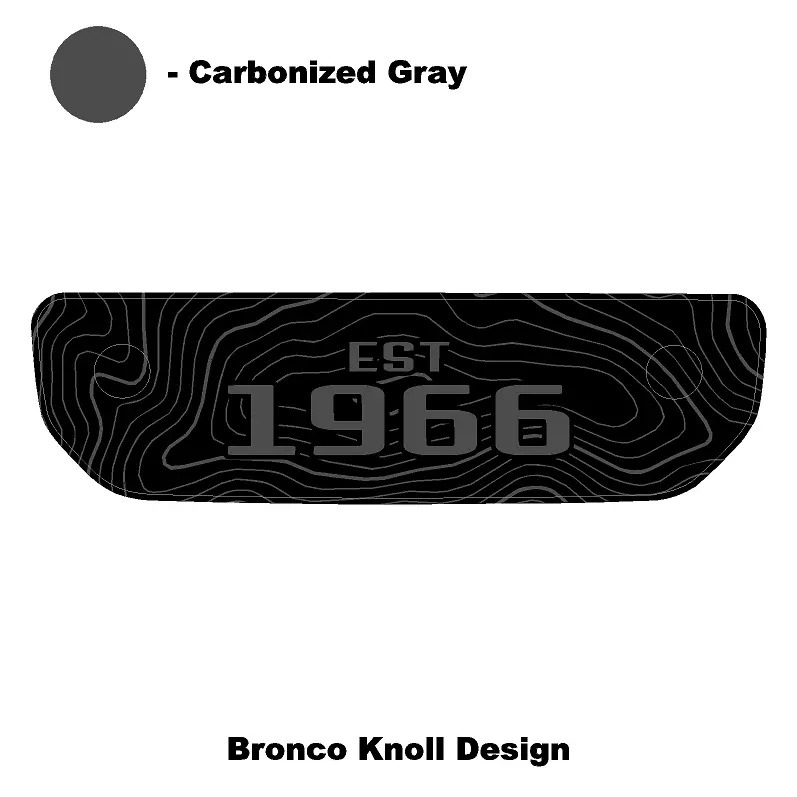 1966 Topographic Shifter Plate (Printed Series + Acrylic) - 2021+ Bronco 43