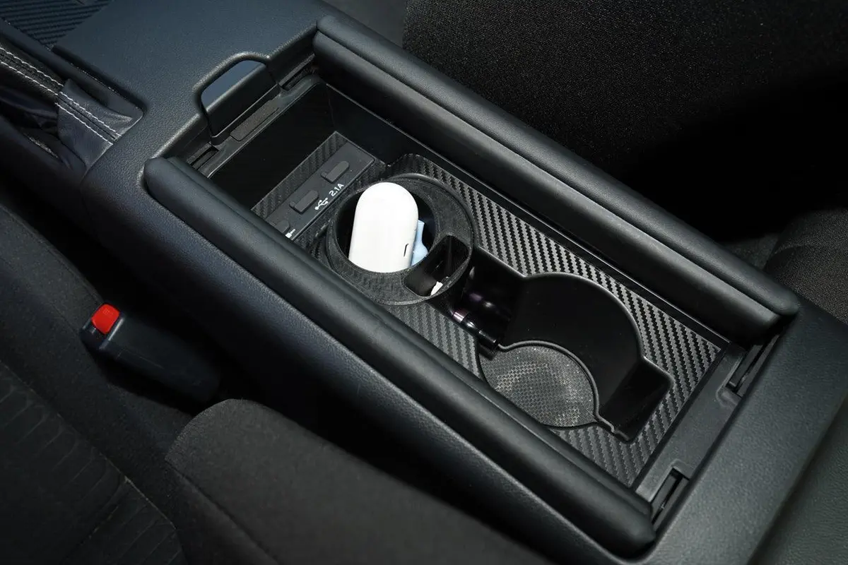 Center Cupholder 3D Carbon Overlays - 2022+ Brz / Gr86 Mt Only 1