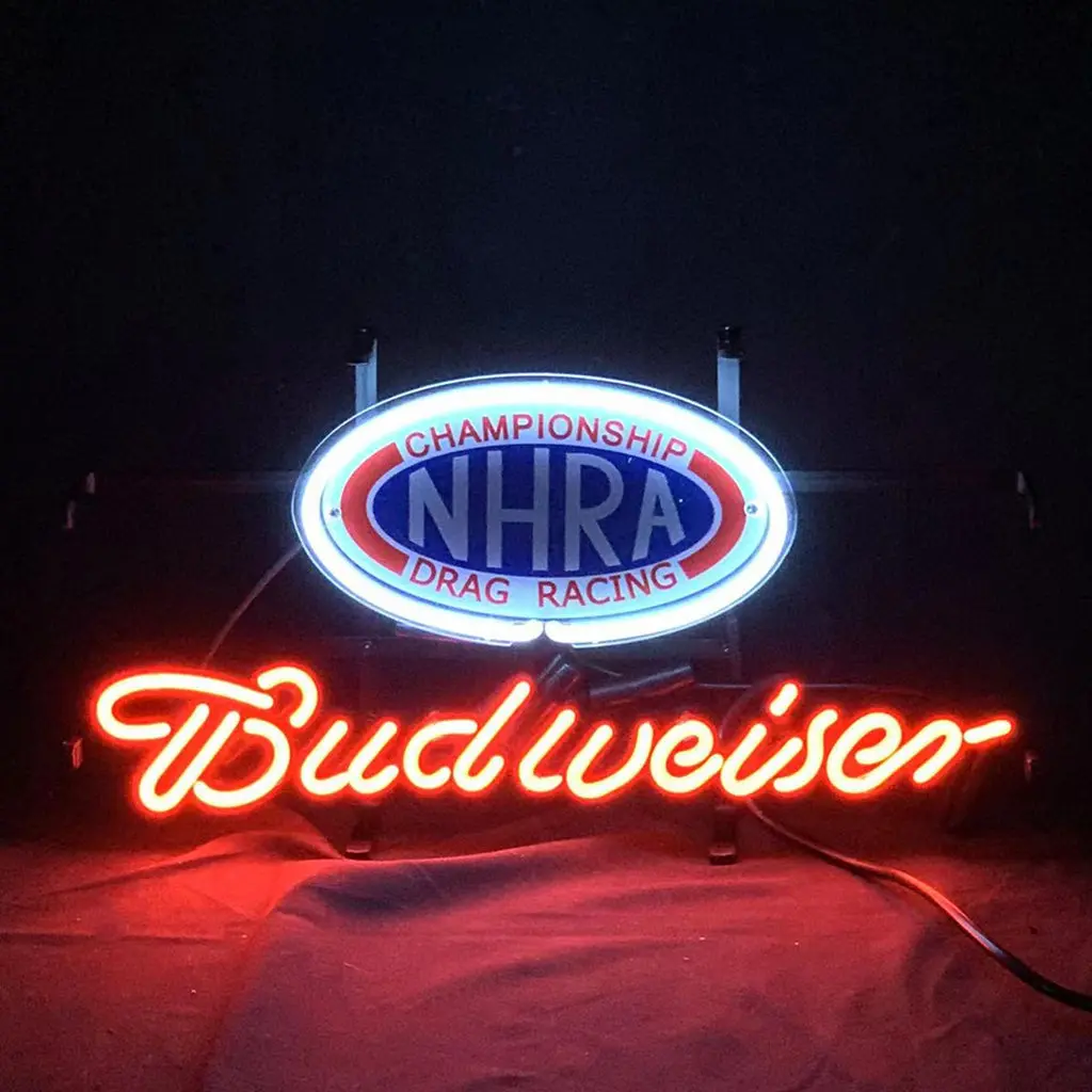 Championship Nhra Drag Racing Budweiser Neon Signs Light 1