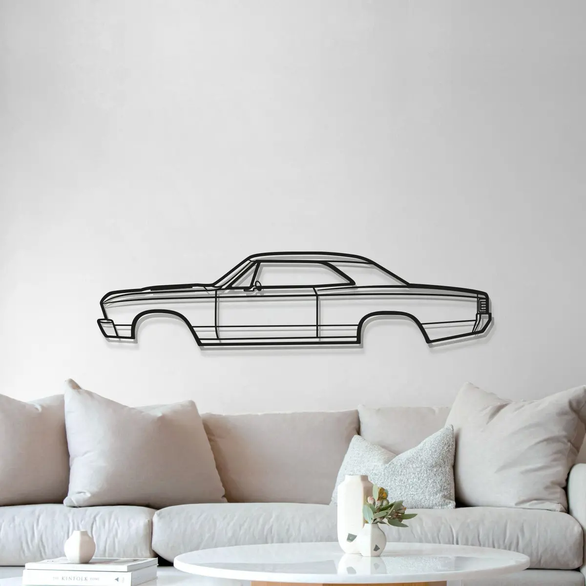 1967 Chevelle Metal Car Wall Art - Mt0094 5