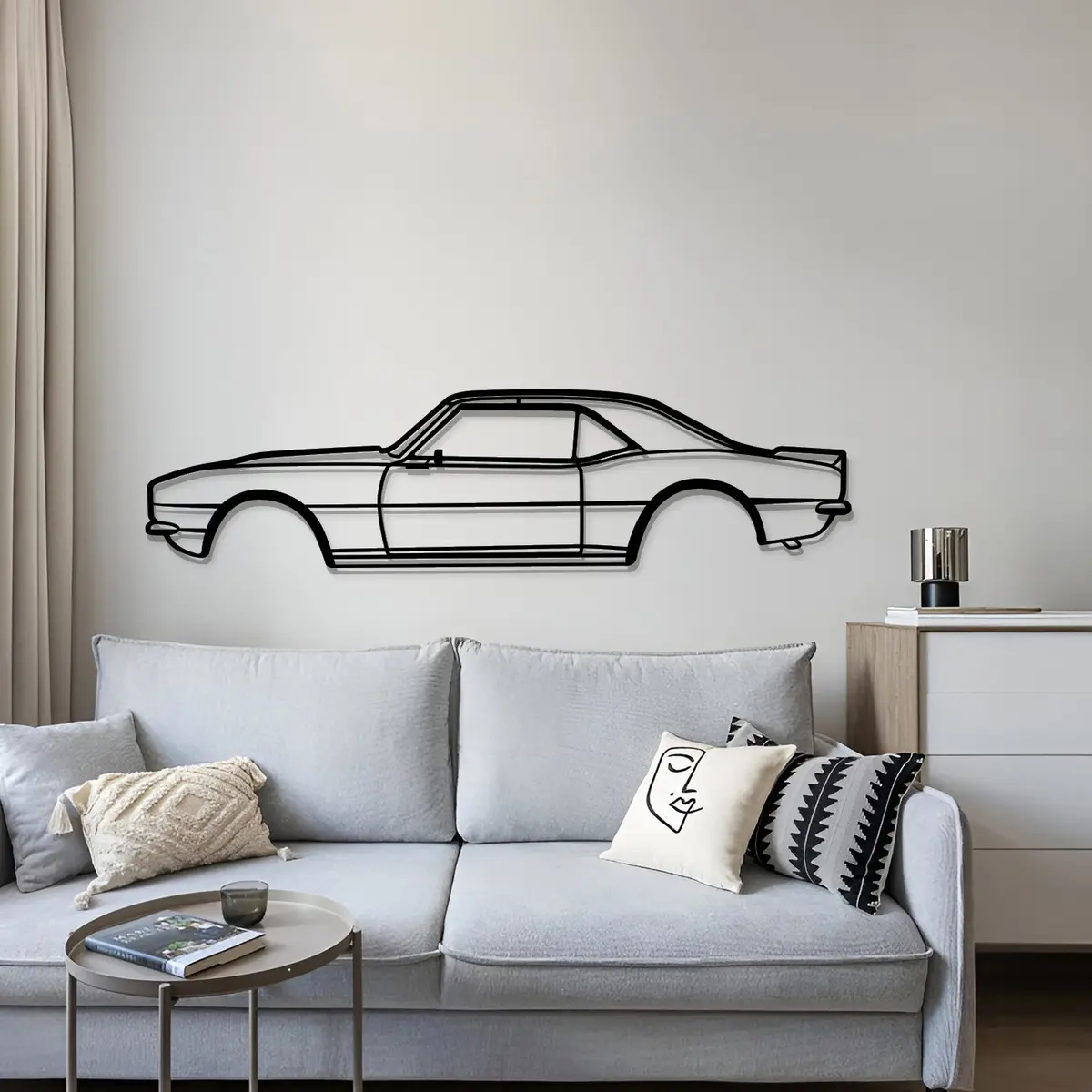 1968 Camaro Metal Car Wall Art - Mt0106 4