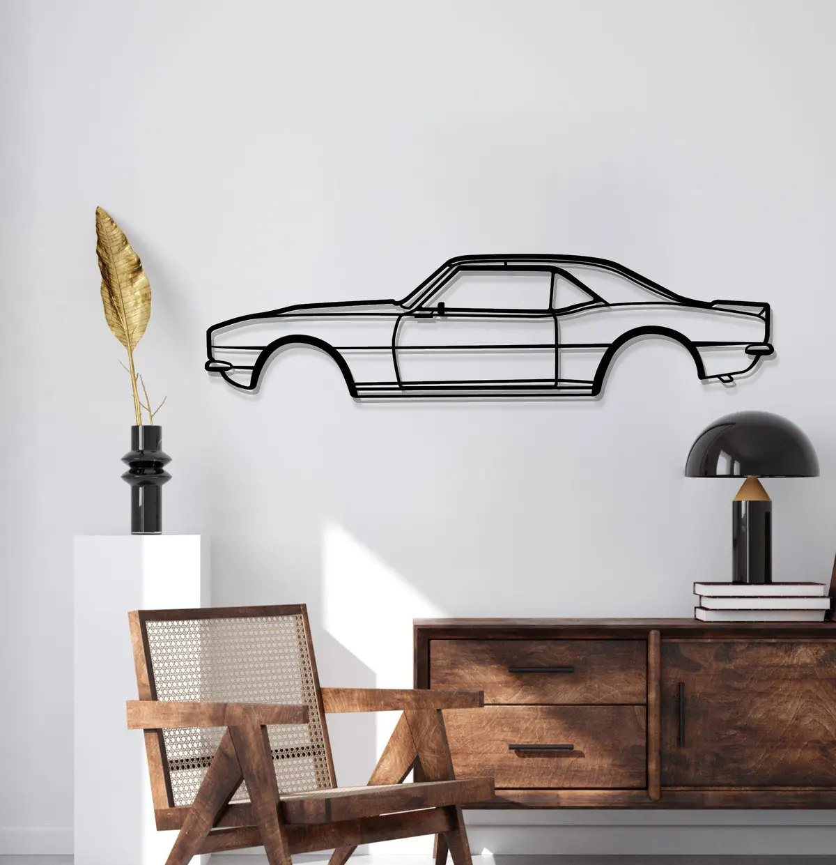 1968 Camaro Metal Car Wall Art - Mt0106 2