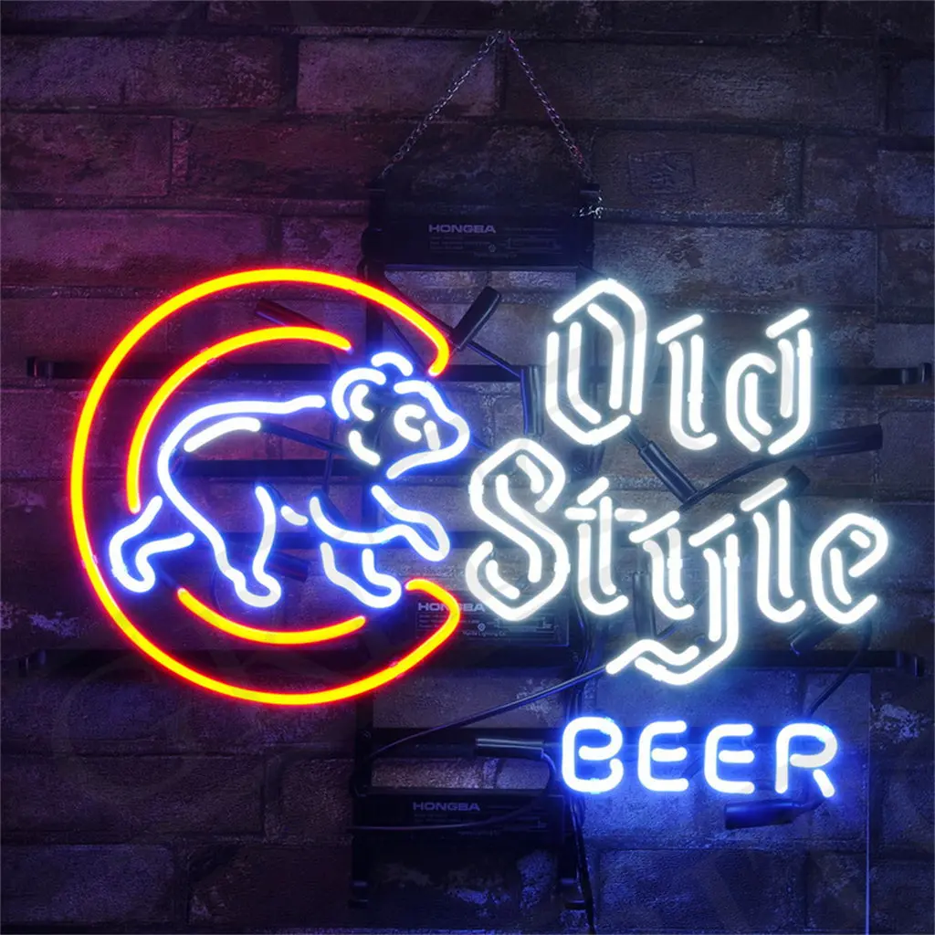 Chicago Cubs Old Style Beer Neon Signs Light 1