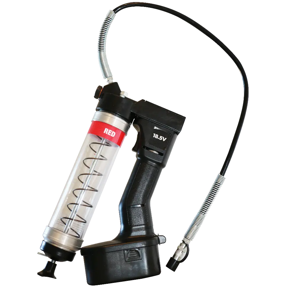 Oilsafe | Battery-Operated Grease Gun | 18V Li-Ion Clear Tube 9