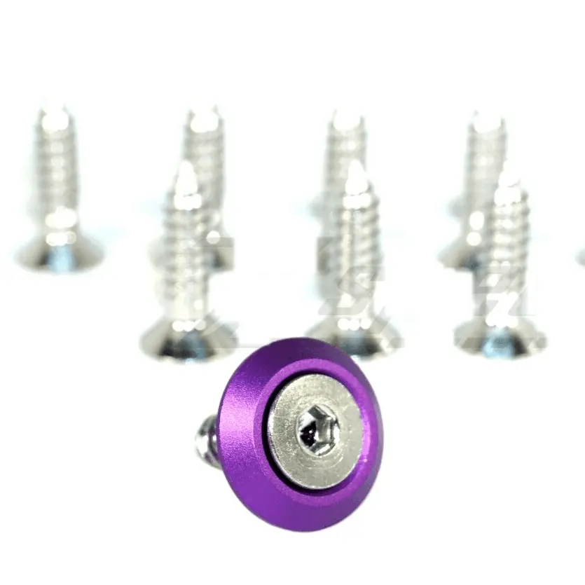 Zspec Coarse Screw-Thread Fender Fastener Kit, M6x20mm, Billet/Stainless, 10-Pack 1