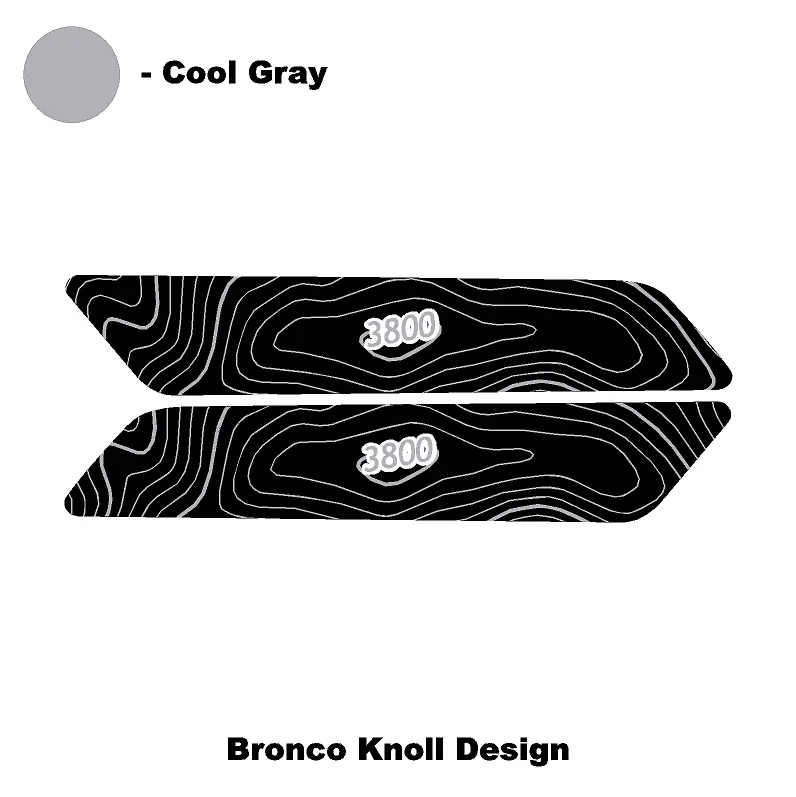 Topo Interior Rear Door Grab Handle Overlay Kit (Printed Series) - 2021+ Bronco 4 Door 55