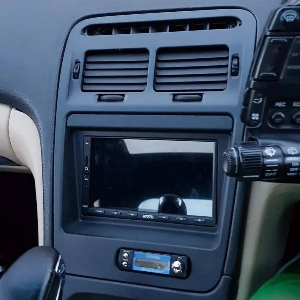 Zspec Rhd Double-Din Radio Bezel Face-Plate For Nissan Z32 300Zx, Bezel-Only 1