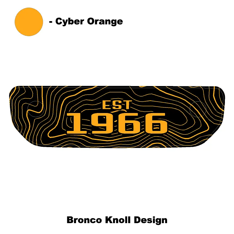 1966 Topographic Shifter Plate (Printed Series + Acrylic) - 2021+ Bronco 46