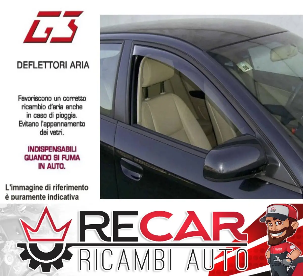 Deflettori Anteriori Yaris Dal 2006 5Porte G19.468 1